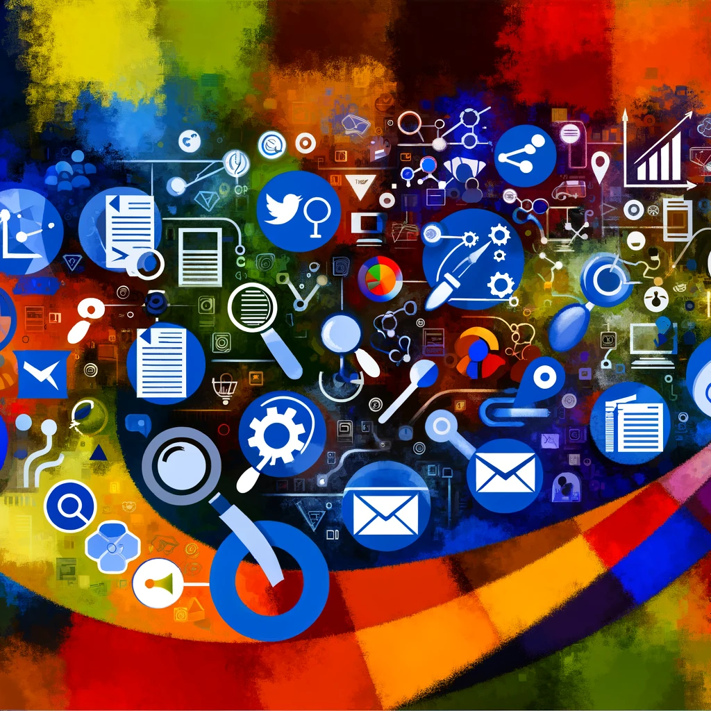 abstract image that represents different types of marketing operations where MarTech tools are required representing MarTech consultation by anoopyersong